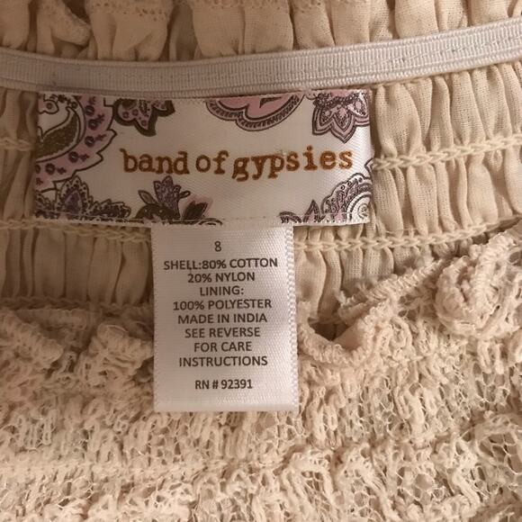 Band of Gypsies Lace off the shoulder swing dress - Picture 9 of 14